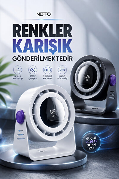 USB Rechargeable Fan – Adjustable Fast Portable Mini Fan, Silent Power Cooling Fan