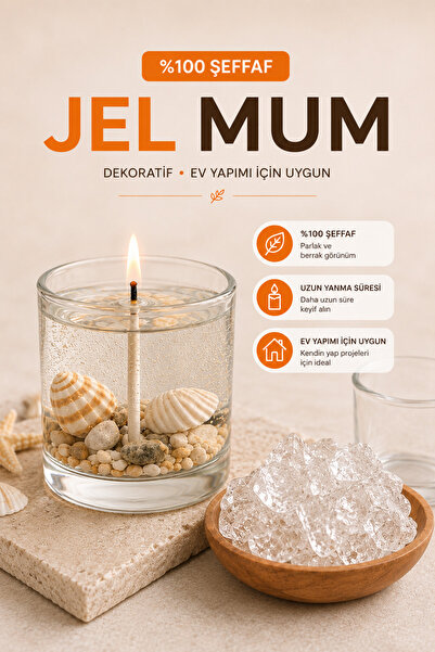 MUMTEDARİK Jel Mum 1kg