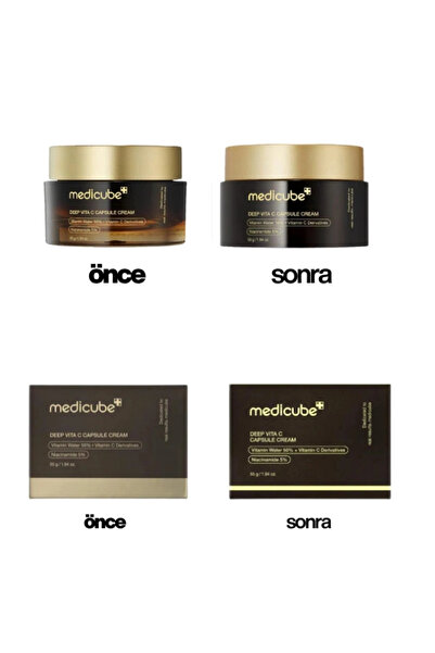 Medicube Deep Vita C Capsule Cream - Leke Karşıtı ve Parlatıcı 5 Çeşit C Vitaminli Kapsül Krem 55gr