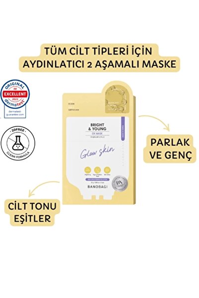 Banobagi DX Mask Bright & Young ( Cilt tonu eşitleyen gençleştirici maske)