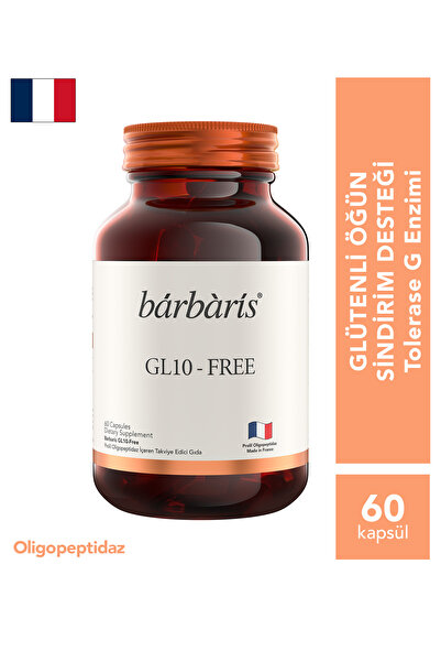 Barbaris Gl-10 Free - 60 Capsules - Food Supplement Containing Prolyl Oligope...
