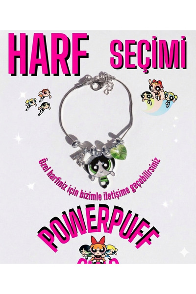 Reorah Collection Powerpuff Girls Arkadaşlık Bilekliği (adet)-buttercup (yeşi...