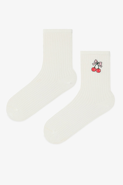 Penti Bowtie Cherry 2'li Soket Çorap