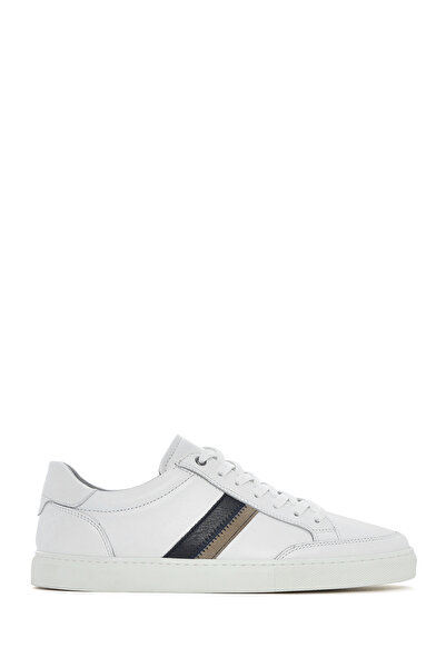 Derimod Erkek Beyaz Bağcıklı Deri Sneaker 26SFD674618