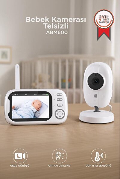 Torima Bebek Kamerası Telsiz Monitörlü Full Hd Smart Ip Güvenlik Kamerası ABM...