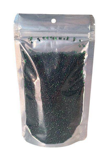 CANERLER 200 Gr Dark Green Glass Beads 2.5 mm