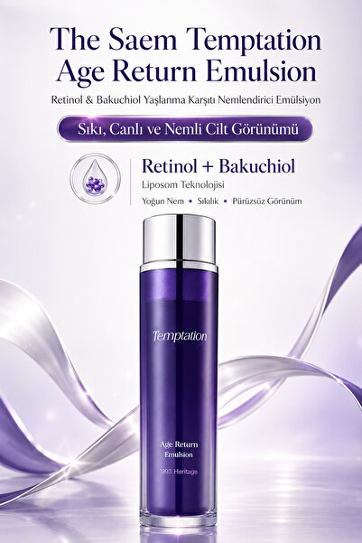 THE SAEM Temptation Age Return / Retinol & Bakuchiol Yaşlanma Karşıtı Emülsiyon