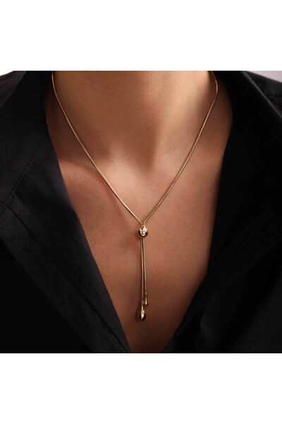 Sembol Gold 55 Cm Balık Sırtı Altın Zincir Özel Tasarım