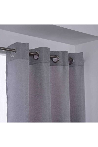 PAN HOME Room Essential Textured Curtain 135x160cm -silver