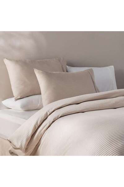 PAN HOME طقم غطاء لحاف سوبر كينج من 3 قطع من إيميننس ليفينج سترايب مقاس 260×2...