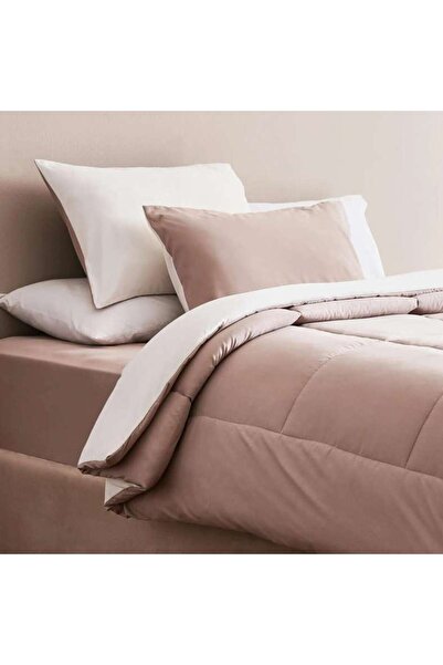 PAN HOME طقم لحاف كينج قابل للعكس من 3 قطع للاستخدام اليومي 220×240 سم - بيج ...