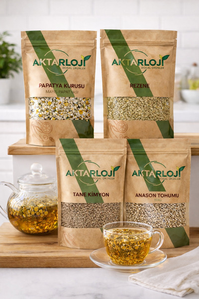 aktarloji مجموعة شاي الأعشاب المعززة لحليب الثدي والغازات للأطفال