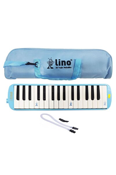 Lino 32 Tuşlu Melodika Bez Çanta Pastel Mavi