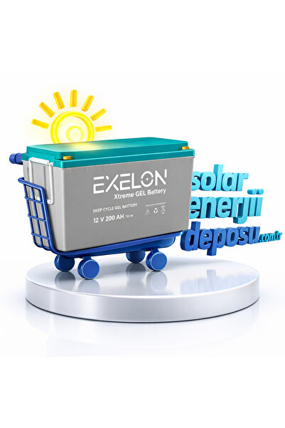 Exelon 12 Volt 200 Amper Jel Akü Derin Döngü Deep Cycle