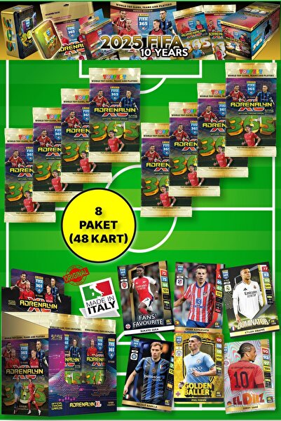 TOYFEST Panini Adrenalyn Fifa 365 - 2025 Official Trading Card Futbolcu Kartl...