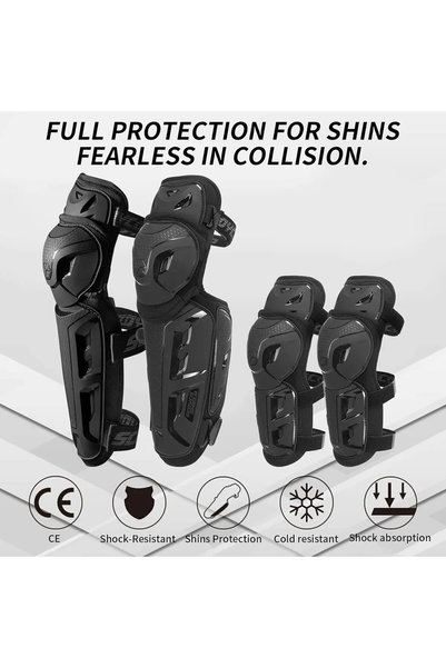 ebakbak Motorcycle Luxury Certified Knee Pad Elbow Brace Articulated Set Protection Leg and Arm Protection Motor Knee Pad