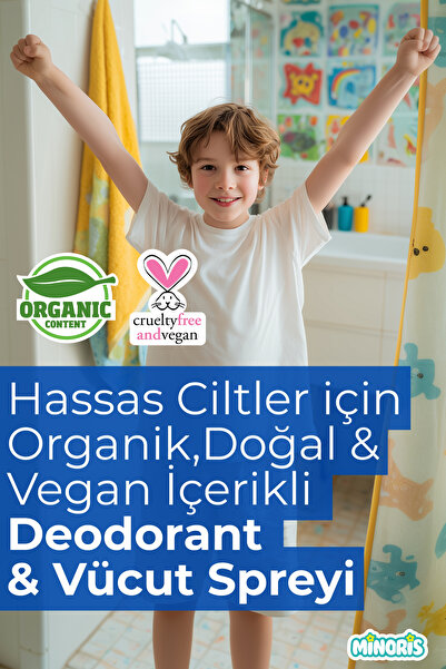 Minoris Kids Çocuk Deodorantı Parfümsüz Doğal 100ml