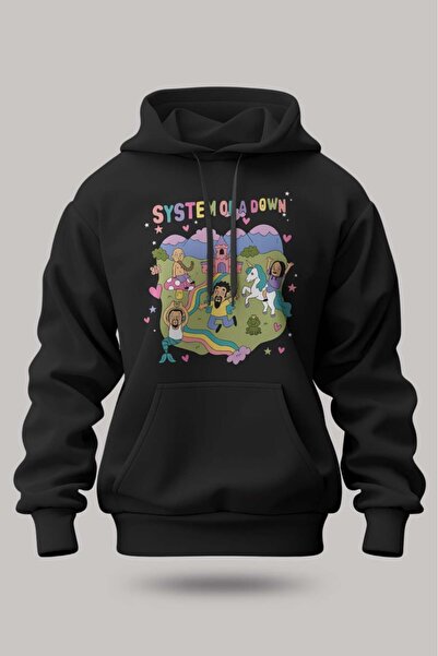 buzagi tasarım ürünleri System of a down Unisex Hooded Sweatshirt