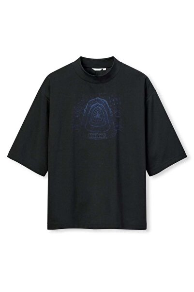 buzagi tasarım ürünleri Tool Digital Printing Oversize Black Unisex T-Shirt