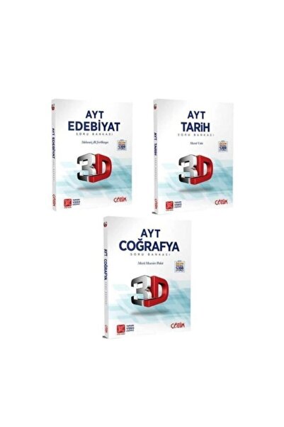 3D Yayınları 2024 Ayt 3d Soru Bankası Edebiyat Tarih Coğrafya