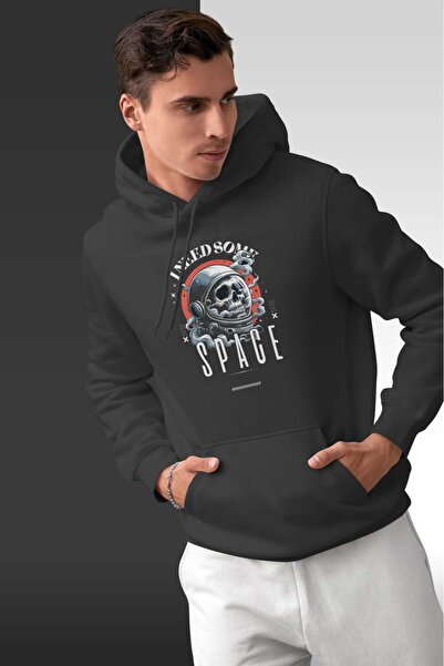 buzagi tasarım ürünleri Space Oversize Hooded Unisex Sweatshirt