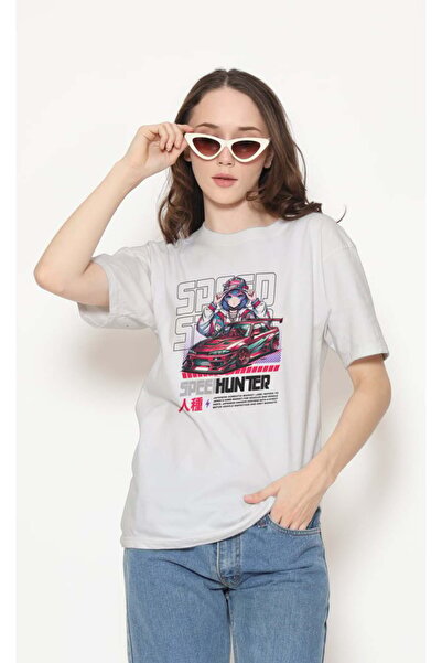 buzagi tasarım ürünleri Urban Regular Fit Unisex White T-Shirt