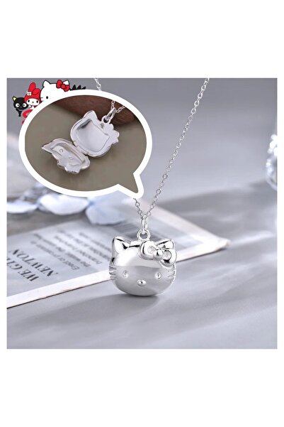sleyshop Kitty Açılabilir Kedi Kapaklı Kolye