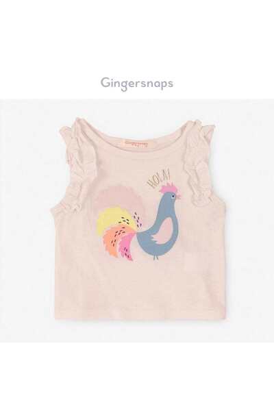 Gingersnaps تانك توب بطبعة حمار وحشي للبنات