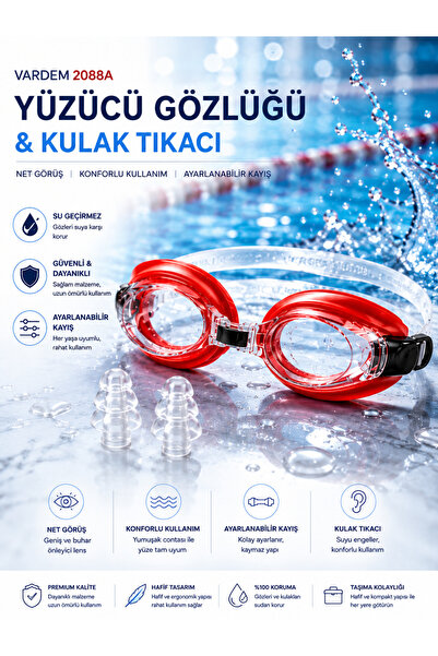 ideal STORE VARDEM YÜZÜCÜ GÖZLÜĞÜ 2088A KULAK TIKAÇLI KARTELADA