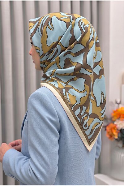 Sisley وشاح حرير ساتان-2035-90*90