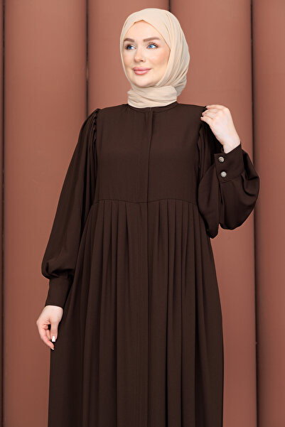 Mor Menekşe Mihra Model Ferace