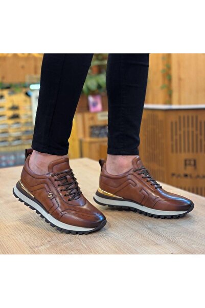 Parlak Bağcıklı Günlük Sneakers Ayakkabı