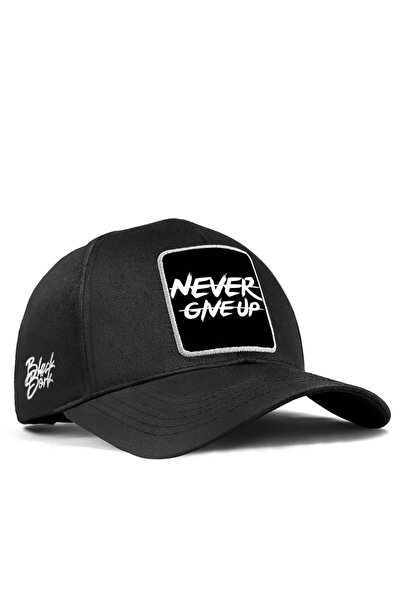 BlackBörk Șapcă de baseball neagră cu logo Never Give Up