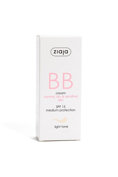 Ziaja Bb Cream Natural Tone Spf15 for Normal, Dry and Sensitive Skin 50 ml