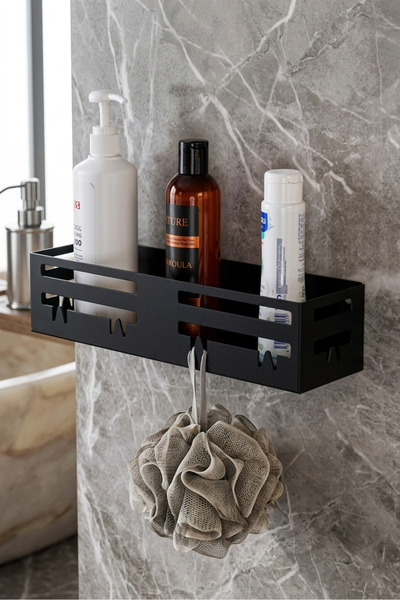 LİNEART Banyo Rafı Yeni Tasarım Fonksiyonel Black Concept