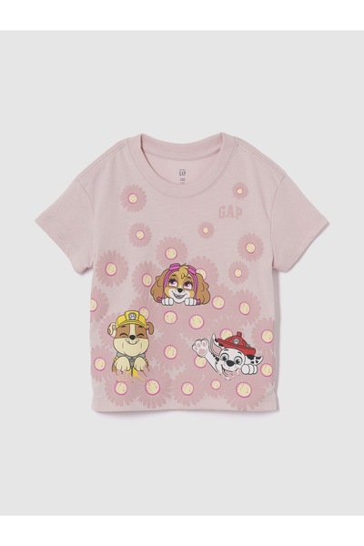 GAP Kız Bebek Pembe Paw Patrol Grafik T-Shirt