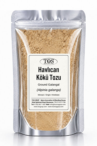 TOS The Organic Spices Havlıcan Kökü Tozu 100 gr (1. KALİTE) Alpinia Galanga ...