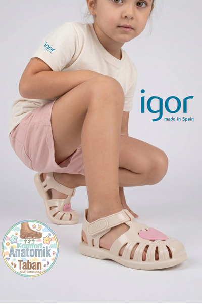 IGOR BB364 Tobby Gloss Love Bej Günlük Kız Bebek & Çocuk Sandalet