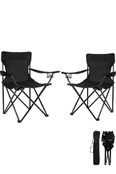 Cady One Folding Camping Chair with Cup Holder and Armrests, Non-Slip Leg Cam...
