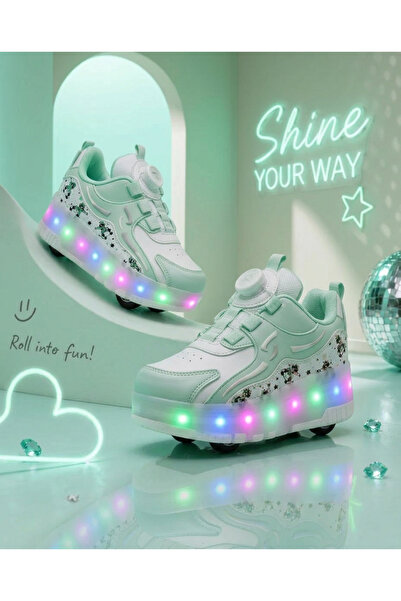ROCKY PATENLİ IŞIKLI SPOR AYAKKABISI & TEKERLEKLİ SNEAKERS