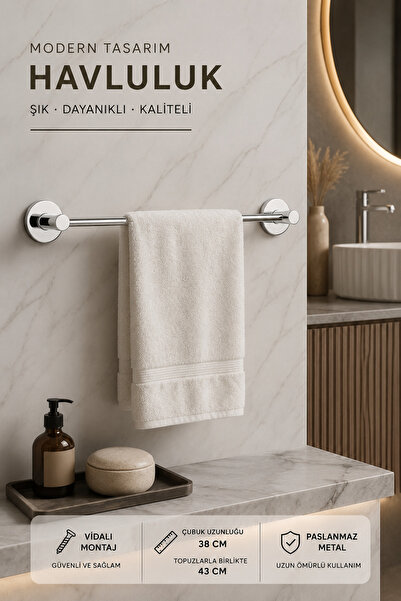 ANZA HOME Krom Uzun Havluluk