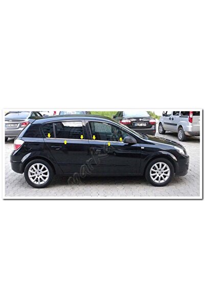 Opel Astra H HB Cam Çıtası Nikelajı 2004-2013 4 Parça P.Çelik