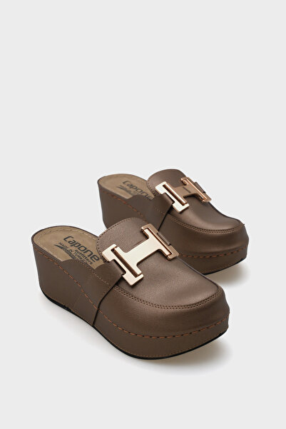 Capone Outfitters Anatomisch weiche, bequeme Mutterhausschuhe mit Keilabsatz