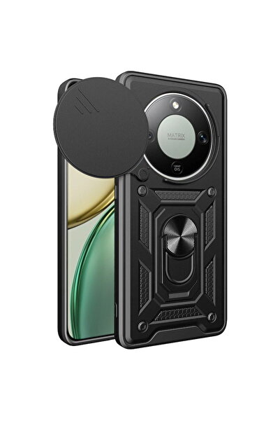 Techsuit Husă pentru Honor Magic8 Lite - Seria CamShield - Negru