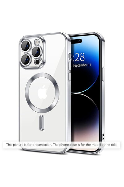 Techsuit Husa pentru Samsung Galaxy S25 - Luxury Crystal MagSafe - Silver