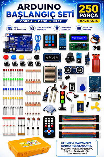 kahrix elektronik Arduino full başlangıç set Malzeme kutulu
