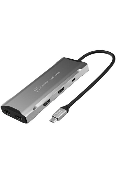 j5create Mini dock 4K60 ELITE USB-C pentru trei monitoare