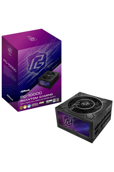 ASROCK Sursă de alimentare Phantom Gaming PG-1000G 750 W 20+4 pini ATX Negru