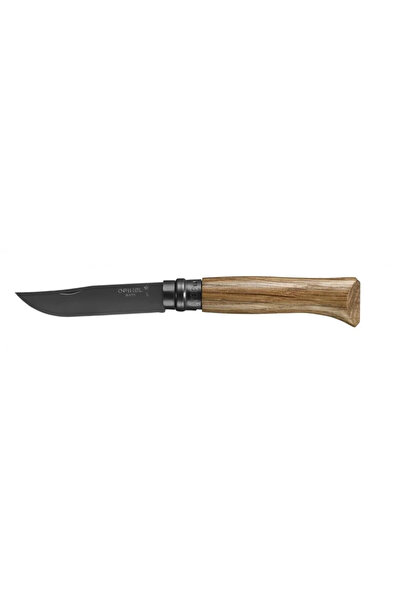 Opinel Lamă neagră nr. 08, inclusiv cutie de lemn