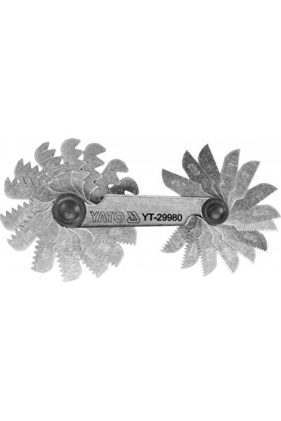 yato Lera pentru fire metrice, Otel, 24 lame, 0.25 - 6 mm, Argintiu